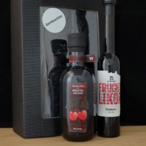 Bio Weichselbalsam Essig + Himbeerlikör Box