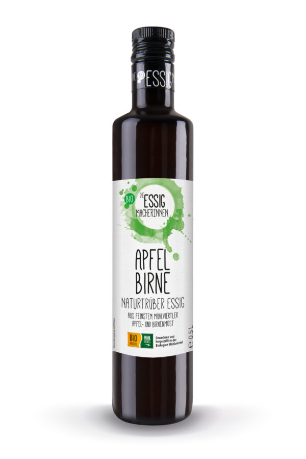 Bio Essigmacherinnen – Apfel-Birnen Essig naturtrüb